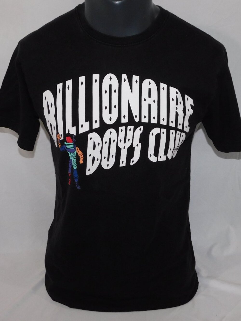 Billionaire Boys Club BBC Spellout Logo Multicolour Spaceman Black T Shirt Men M